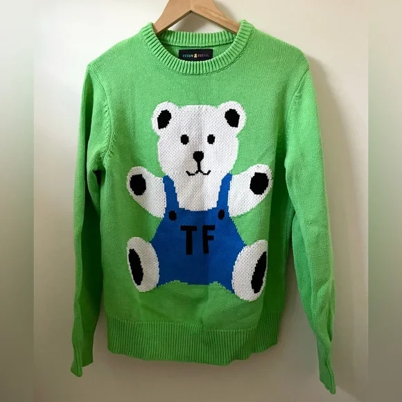 Teddy Fresh Intarsia Bear Sweater - Unisex S - Picture 1 of 7